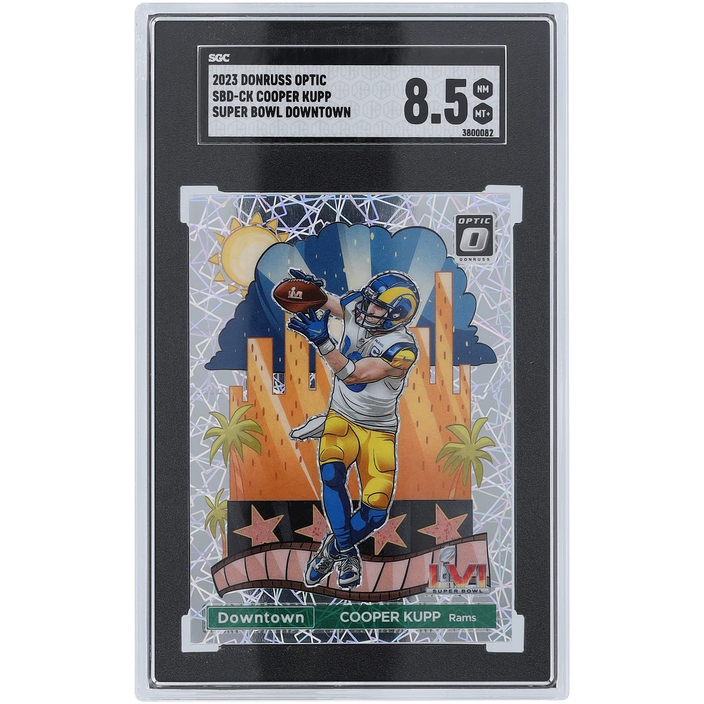 Cooper Kupp Los Angeles Rams 2023 Panini Donruss Optic Super Bowl Downtown #SBD-CK SGC Authenticated 8.5 Card