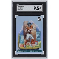 Bo Nix Denver Broncos 2024 Panini Donruss Downtown #19 SGC Authenticated 9.5 Rookie Card