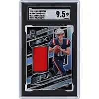 Drake Maye New England Patriots 2024 Panini Spectra Jumbo Relic #NE-DME #14/75 SGC Authenticated 9.5 Rookie Card