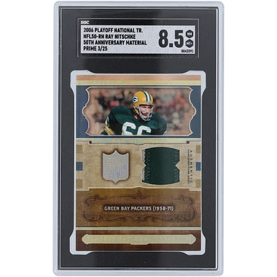 Ray Nitschke Green Bay Packers 2006 Playoff National Treasures 2 Color GU Relic #NFL50-RN #3/25 SGC Authenticated 8.5 Card