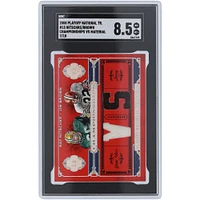 Jim Brown & Ray Nitschke 2008 Playoff National Treasures Dual GU Relics #15 #7/10 SGC Authenticated 8.5 Card
