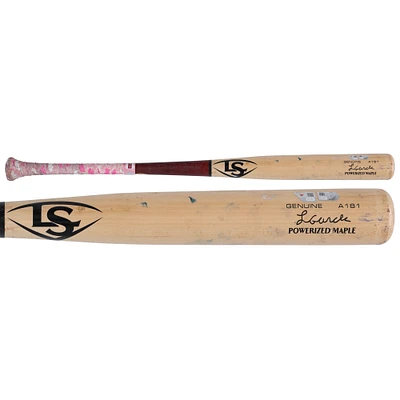 Luis García Jr. Washington Nationals Game-Used Tan/Red Louisville Slugger Broken Bat vs. Pittsburgh Pirates on April 16, 2025