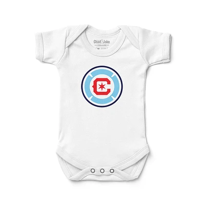 Infant Chad & Jake White Chicago Fire Bodysuit