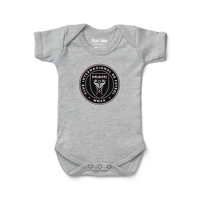 Infant Chad & Jake Heather Gray Inter Miami CF Bodysuit