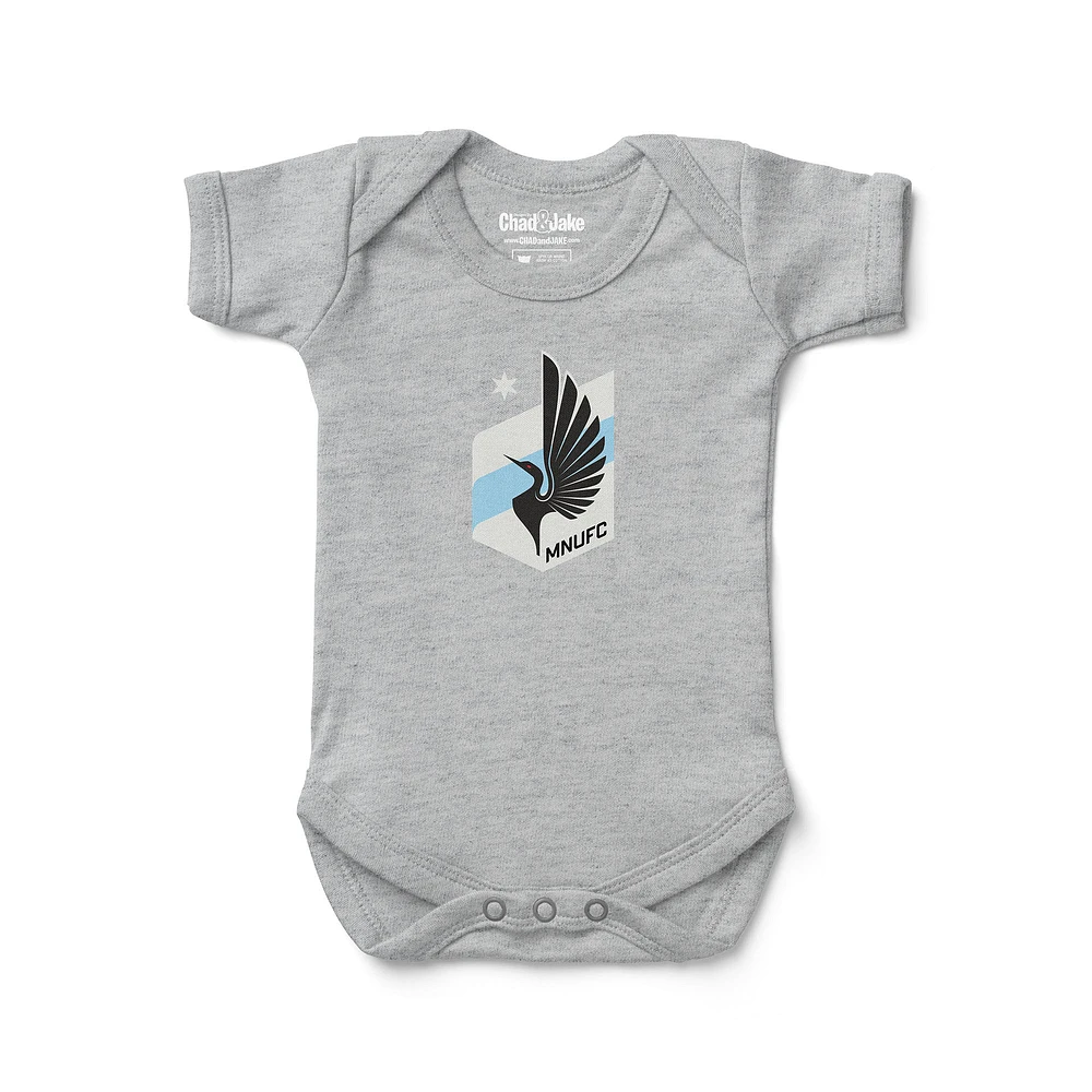 Infant Chad & Jake Heather Gray Minnesota United FC Bodysuit