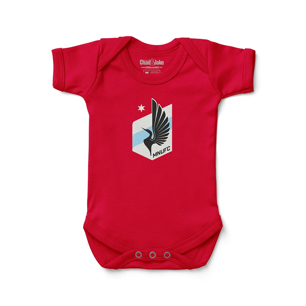 Infant Chad & Jake Red Minnesota United FC Bodysuit