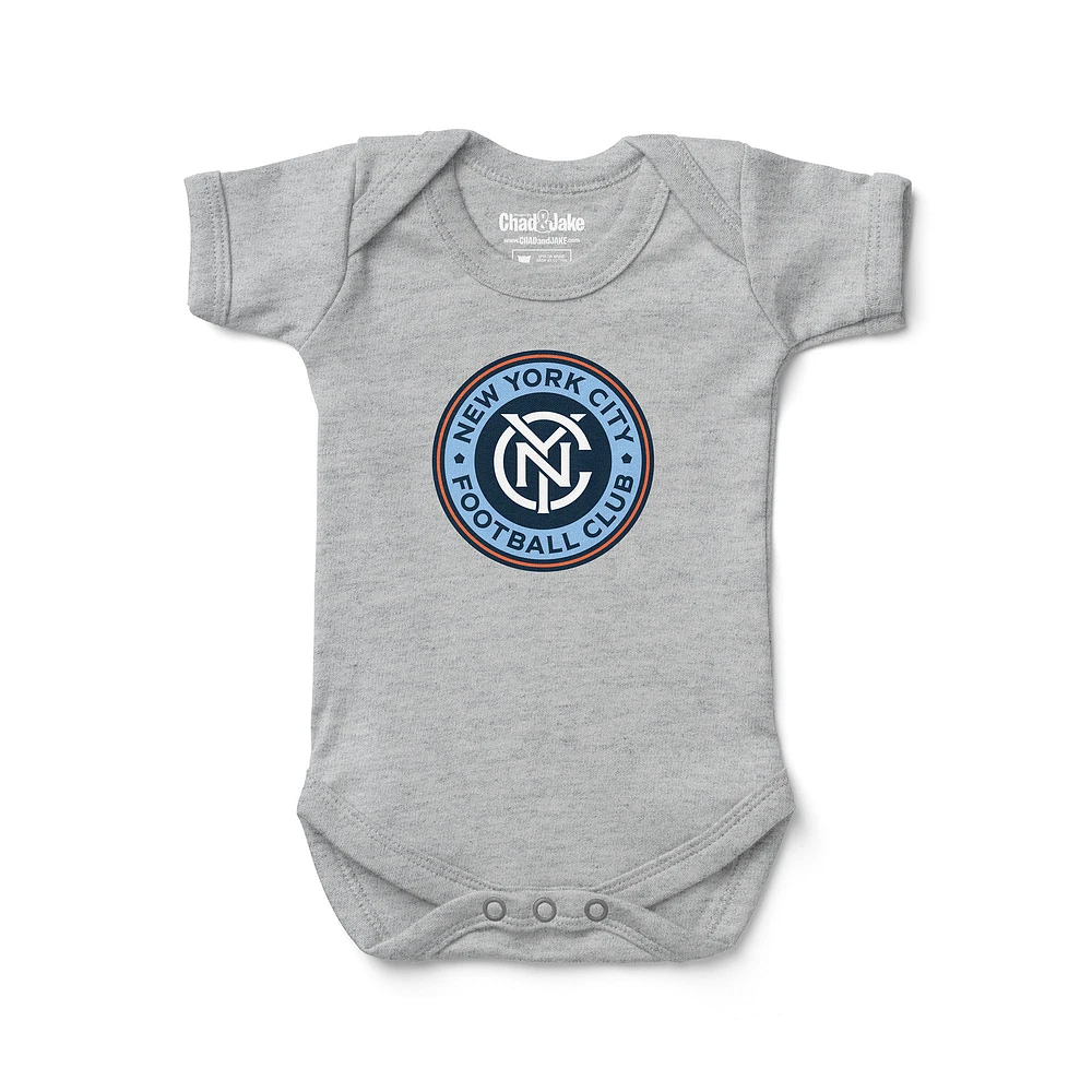 Infant Chad & Jake Heather Gray New York City FC Bodysuit