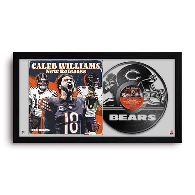 Caleb Williams Chicago Bears 14" x 26" Framed Art Vinyl Album Print