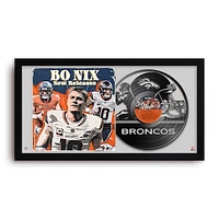 Bo Nix Denver Broncos 14" x 26" Framed Art Vinyl Album Print