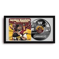 Jayden Daniels Washington Commanders 14" x 26" Framed Art Vinyl Album Print