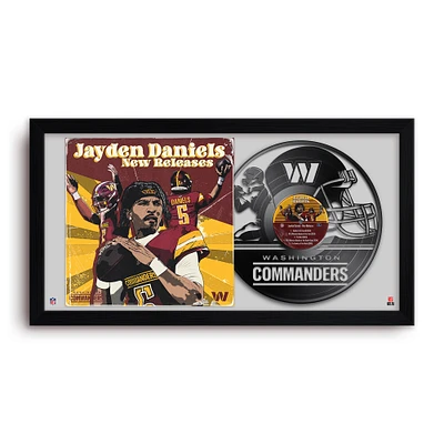 Jayden Daniels Washington Commanders 14" x 26" Framed Art Vinyl Album Print