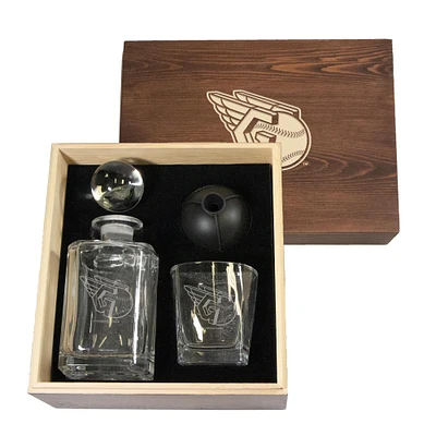 Cleveland Guardians 15oz. Decanter and 10oz. Whiskey Glass Set