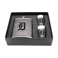 Detroit Tigers Three-Piece Leather Flask & Shot Glass Set