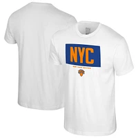 Unisex Stadium Essentials White New York Knicks Crossbar T-Shirt