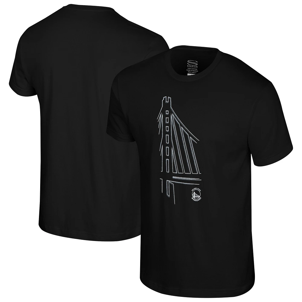 Unisex Stadium Essentials Black Golden State Warriors Mono Element T-Shirt