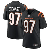 Men's Nike Shemar Stewart  Black Cincinnati Bengals Team Game Jersey