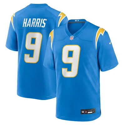 Men's Nike Tre Harris  Powder Blue Los Angeles Chargers Team Game Jersey