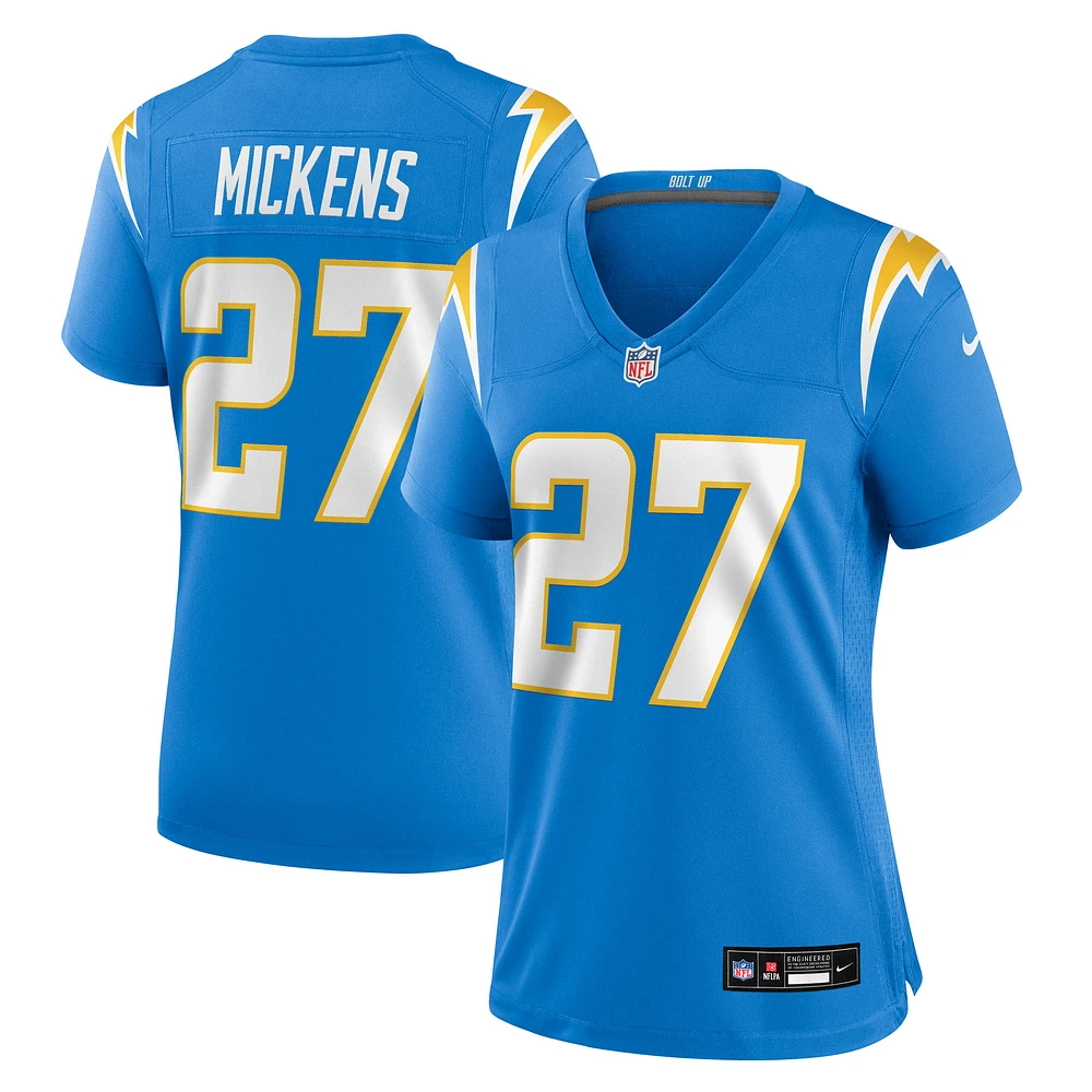 Women's Nike R.J. Mickens Powder Blue Los Angeles Chargers Team Game Jersey