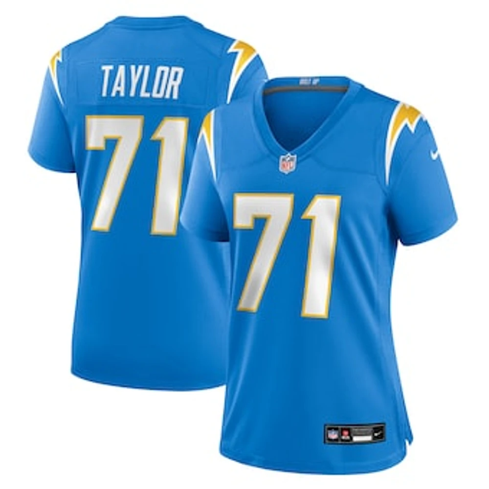 Women's Nike Branson Taylor  Powder Blue Los Angeles Chargers Team Game Jersey