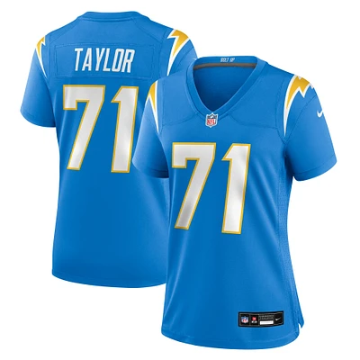 Women's Nike Branson Taylor  Powder Blue Los Angeles Chargers Team Game Jersey