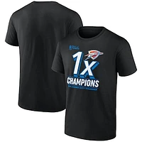 Men's Fanatics  Black Oklahoma City Thunder 2025 NBA Finals Champions Dunk Contest T-Shirt