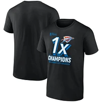 Men's Fanatics  Black Oklahoma City Thunder 2025 NBA Finals Champions Dunk Contest T-Shirt