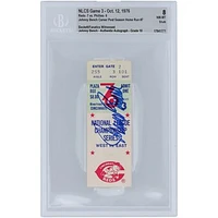 Johnny Bench Cincinnati Reds NLCS Game 3 Beckett Fanatics Witnessed Authenticated 8/10 Ticket from October 12, 1976