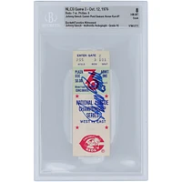 Johnny Bench Cincinnati Reds NLCS Game 3 Beckett Fanatics Witnessed Authenticated 8/10 Ticket from October 12, 1976
