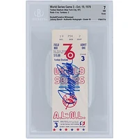 Johnny Bench Cincinnati Reds 1976 World Series Game 3 Beckett Fanatics Witnessed Authenticated 7/10 Ticket from October 19, 1976