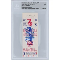Johnny Bench Cincinnati Reds 1976 World Series Game 3 Beckett Fanatics Witnessed Authenticated 7/10 Ticket from October 19, 1976