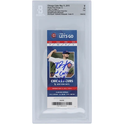 Kris Bryant Chicago Cubs 2nd Career Home Run Beckett Fanatics Witnessed Authenticated /10 Ticket from May 11