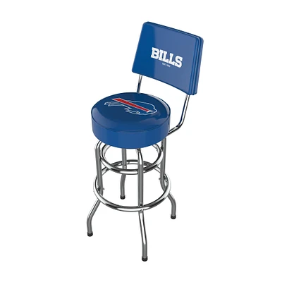 Imperial Blue Buffalo Bills Chrome Bar Stool