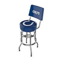 Imperial Blue Indianapolis Colts Chrome Bar Stool