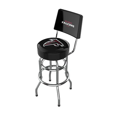 Imperial Black Atlanta Falcons Chrome Bar Stool
