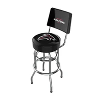 Imperial Black Atlanta Falcons Chrome Bar Stool