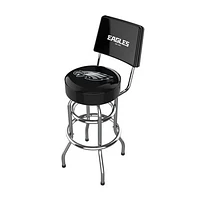 Imperial Black Philadelphia Eagles Chrome Bar Stool