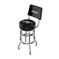 Imperial Black Philadelphia Eagles Chrome Bar Stool