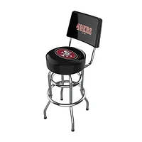 Imperial Black San Francisco 49ers Chrome Bar Stool