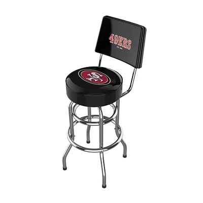 Imperial Black San Francisco 49ers Chrome Bar Stool