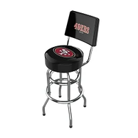 Imperial Black San Francisco 49ers Chrome Bar Stool
