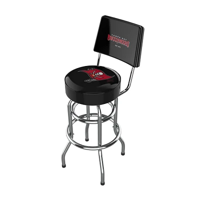 Imperial Black Tampa Bay Buccaneers Chrome Bar Stool