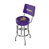 Imperial Purple Minnesota Vikings Chrome Bar Stool