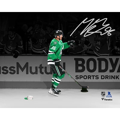 Mikko Rantanen Dallas Stars Autographed 8" x 10" 2025 Stanley Cup Playoffs First Round Game 7 Hat Trick Celebration Photograph