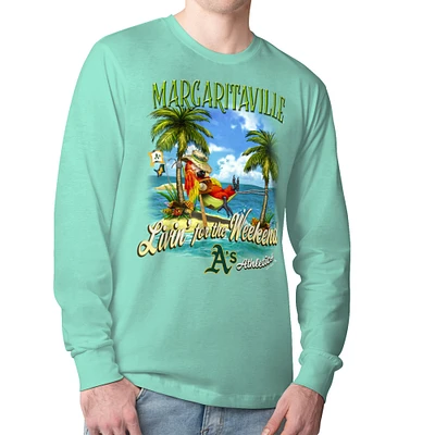 Men's Margaritaville  Mint Athletics Livin' for the Weekend Long Sleeve T-Shirt