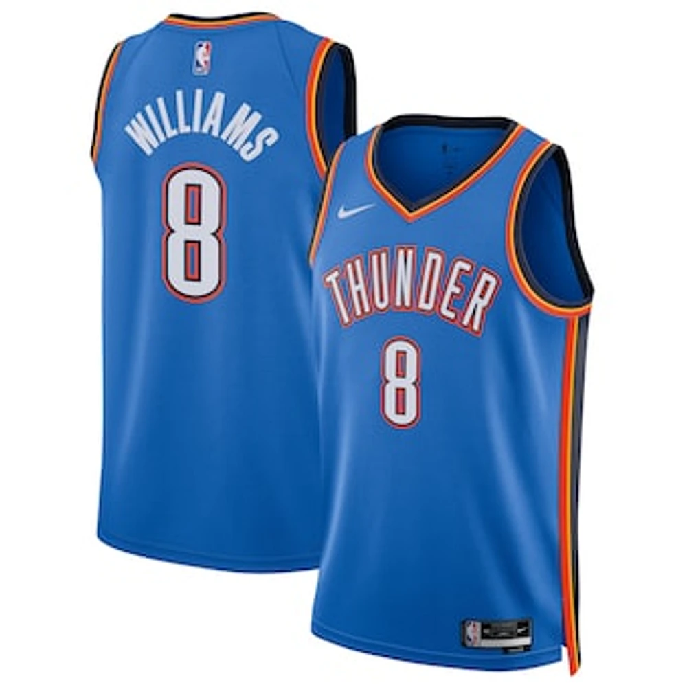 Unisex Nike Jalen Williams Blue Oklahoma City Thunder Swingman Player Jersey - Icon Edition