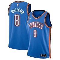 Unisex Nike Jalen Williams Blue Oklahoma City Thunder Swingman Player Jersey - Icon Edition