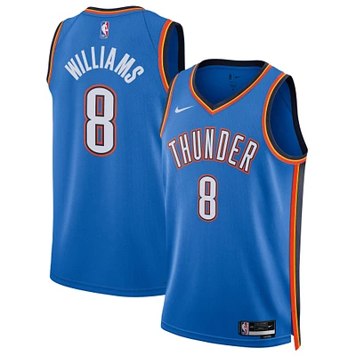 Unisex Nike Jalen Williams Blue Oklahoma City Thunder Swingman Player Jersey - Icon Edition