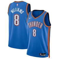 Unisex Nike Jalen Williams Blue Oklahoma City Thunder Swingman Player Jersey - Icon Edition