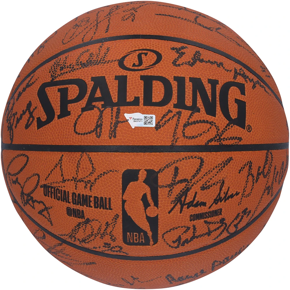 NBA 75th Anniversary Team Autographed Spalding Official Game Basketball with 39 Signatures including Shaquille O'Neal, Kareem Abdul-Jabbar & Larry Bird - Limited Edition of 50