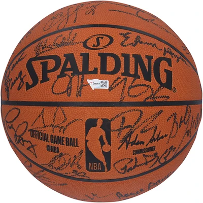 NBA 75th Anniversary Team Autographed Spalding Official Game Basketball with 39 Signatures including Shaquille O'Neal, Kareem Abdul-Jabbar & Larry Bird - Limited Edition of 50